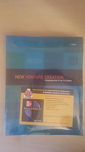 Stock image for New Venture Creation: Entrepreneurship for the 21st Century with PowerWeb and New Business Mentor CD for sale by HPB-Red