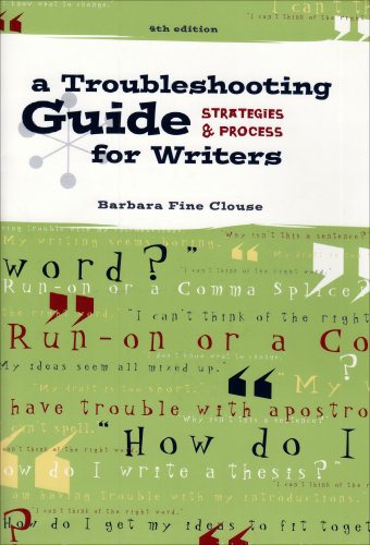Stock image for A Troubleshooting Guide for Writers: Strategies and Process for sale by Wonder Book