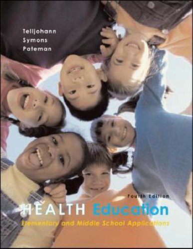 Stock image for Health Education: Elementary and Middle School Applications with PowerWeb Bind-in Passcard for sale by HPB-Red