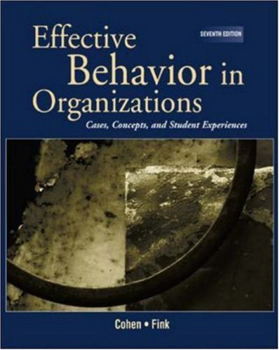 Stock image for Effective Behavior in Organizations (REP) with PowerWeb for sale by Better World Books