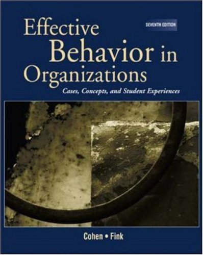 9780072880397: Effective Behavior in Organizations (REP) with PowerWeb