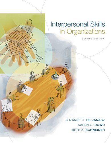 9780072881394: Interpersonal Skills in Organizations