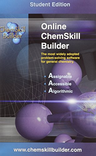 9780072882643: Chemskill Builder Online And Password Booklet for Packages