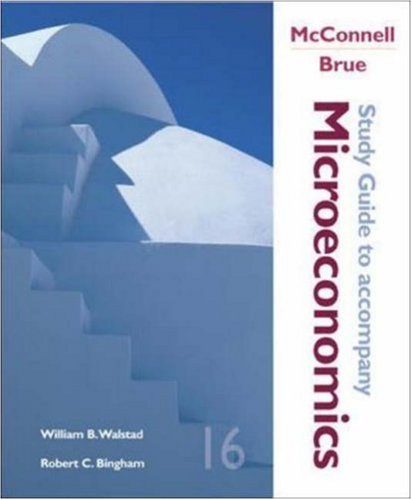 Imagen de archivo de Study Guide to Accompany McConnell and Bruce Microeconomics a la venta por ThriftBooks-Atlanta