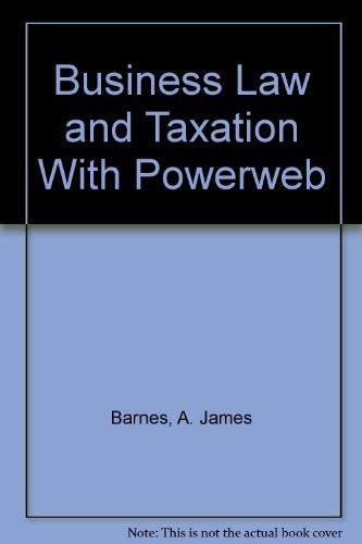 Business Law With Powerweb (9780072886733) by Barnes, A. James