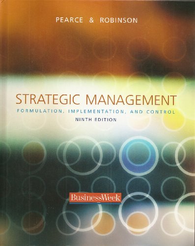 Imagen de archivo de Strategic Management: Formulation, Implementation, and Control a la venta por Books@Ruawai