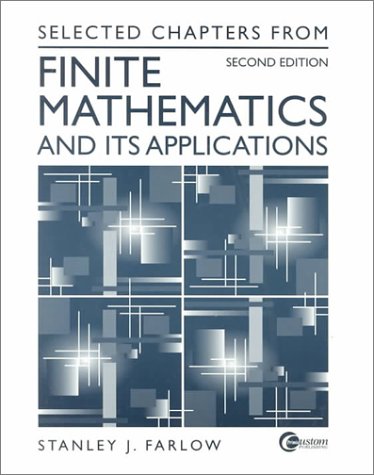 Imagen de archivo de Selected Chapters from Finite Mathematics and Its Applications a la venta por HPB-Red