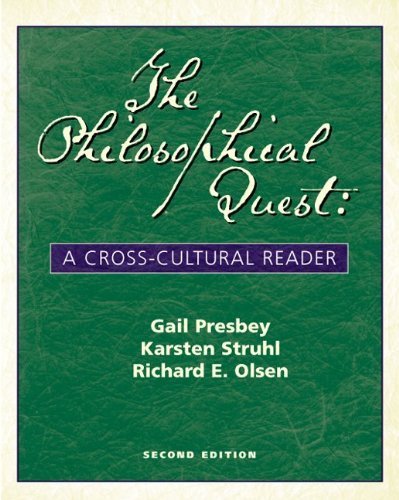 Imagen de archivo de The Philosophical Quest : A Cross-Cultural Reader a la venta por Better World Books