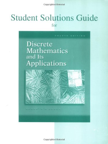 9780072899061: Student's Solutions Guide to accompany Discrete Mathematics and Its Applications