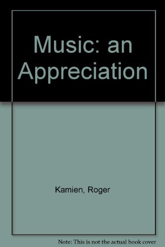 Imagen de archivo de Student Study Guide for use with Music: An Appreciation a la venta por Once Upon A Time Books