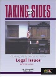 Imagen de archivo de Taking Sides: Clashing Views on Controversial Legal Issues (Taking Sides) a la venta por Wonder Book