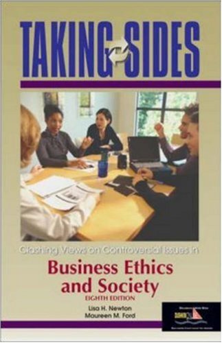 Imagen de archivo de Taking Sides: Clashing Views on Controversial Issues in Business Ethics and Society a la venta por Wonder Book
