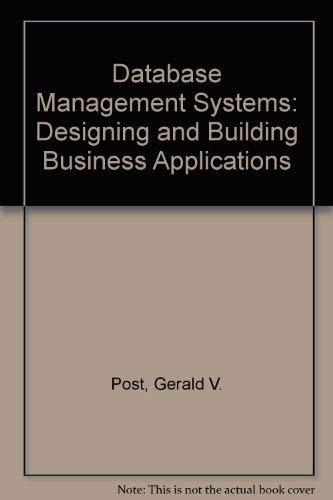 9780072919196: Database Management Systems: Designing and Building Business Applications