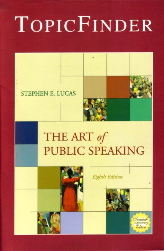 Stock image for Topic Finder for The Art of Public Speaking, 8th Edition for sale by a2zbooks