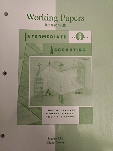 9780072929249: Working Papers for Use With Intermediate Accounting