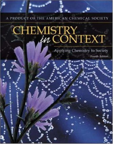 9780072930412: Chemistry In Context: Applying Chemistry To Society