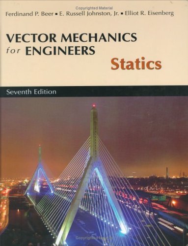 Beispielbild fr Vector Mechanics for Engineers, Statics zum Verkauf von Better World Books