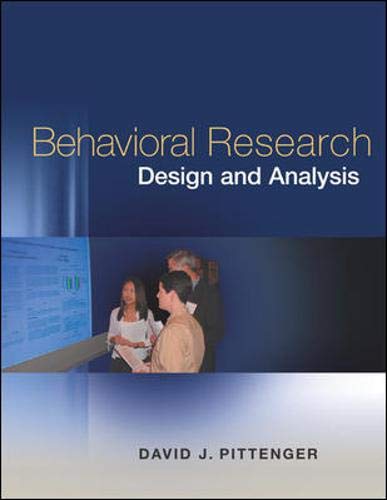 9780072932317: Behavioral Research Design and Analysis