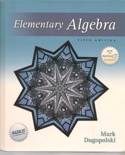 Beispielbild fr Elementary Algebra zum Verkauf von Better World Books