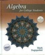 Beispielbild fr Algebra For College Students zum Verkauf von SecondSale