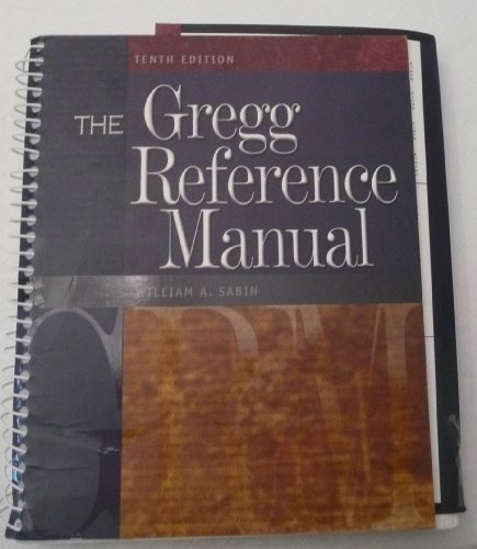 Imagen de archivo de The Gregg Reference Manual a la venta por SecondSale