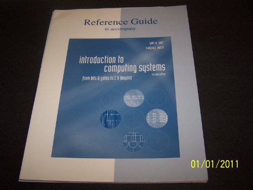 Stock image for Reference Guide to accompany Introduction to Computing Systems (Appendices A, D E) for sale by GoldBooks