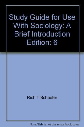 9780072941722: Study Guide for use with Sociology