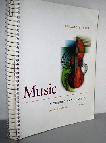 Stock image for Music: In Theory and Practice : Spiral for sale by HPB-Red