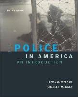 Stock image for The Police in America : An Introduction, with Making the Grade Student CD-ROM and PowerWeb for sale by Better World Books: West
