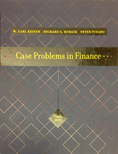 Stock image for Case Problems in Finance for sale by BooksRun