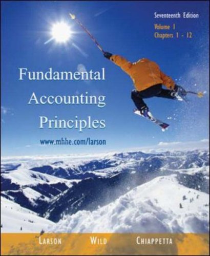 Beispielbild fr Fundamental Accounting Principles Vol. 1 zum Verkauf von Wonder Book