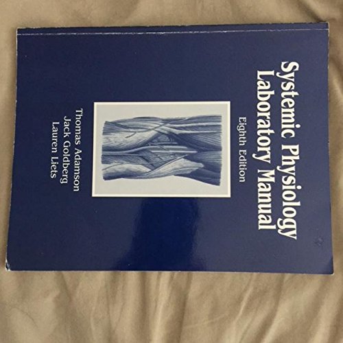 Beispielbild fr Systemic Physiology Laboratory Manual Eighth Edition zum Verkauf von HPB-Red