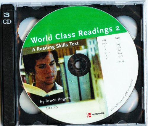 9780072961256: WORLD CLASS READINGS 2 Audio CDs (3)