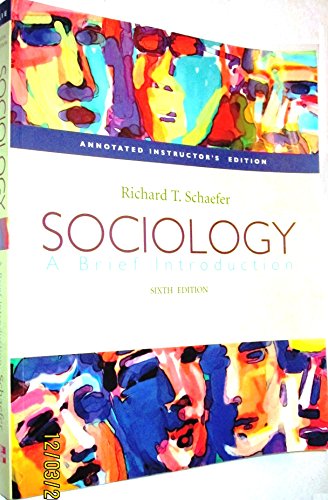 Stock image for Sociology: A Brief Introduction, 6th edition (AIE) for sale by HPB-Red