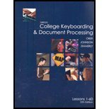 Imagen de archivo de Gregg College Keyboarding: Lessons 1-20 a la venta por BooksRun