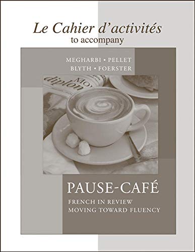 Stock image for Cahier d'activit?s to accompany Pause-caf? for sale by SecondSale