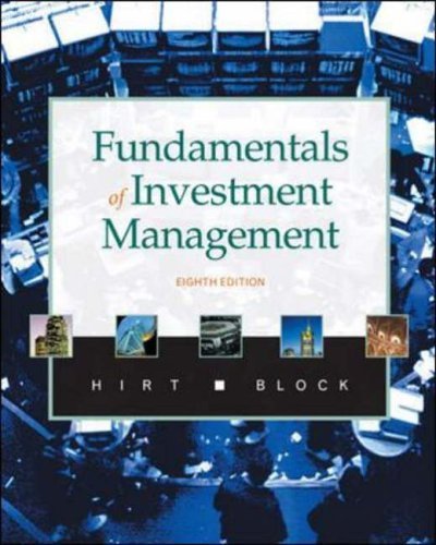 Fundamentals of Investment Management (Irwin McGraw Hill Series in Finance, Insurance and Real Estate) (9780072966503) by Geoffrey A. Hirt; Stanley B. Block