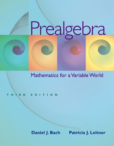 9780072969108: Prealgebra: Mathematics For A Variable World