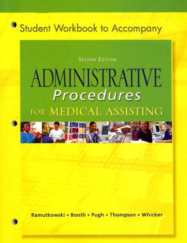 9780072971491: Student Workbook to Accompany Administrative Procedures for Medical Assisting
