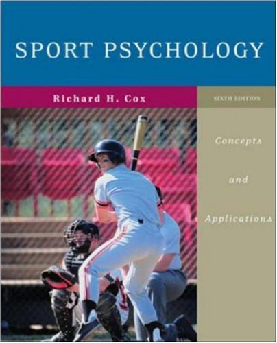 Stock image for Sport Psychology : Concepts and Applications for sale by Better World Books