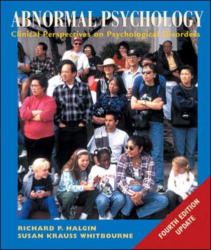 Beispielbild fr Abnormal Psychology: Clinical Perspectives on Psychological Disorders with MindMap Plus CD-ROM and PowerWeb, Updated 4e zum Verkauf von HPB-Red