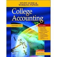 Stock image for College Accounting: Study Guide & Working Papers- Chapters 14-25, Updated 10th Edition for sale by a2zbooks