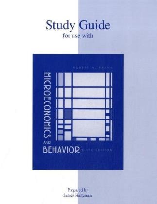 Beispielbild fr Study Guide for Use with Microeconomics and Behavior zum Verkauf von WorldofBooks