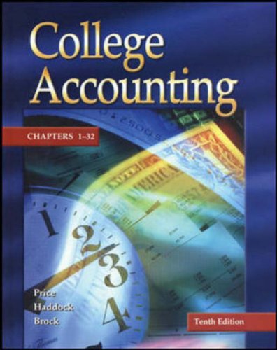 Stock image for College Accounting: (Chapters 1-32), Student 10th Edition Updated for sale by a2zbooks