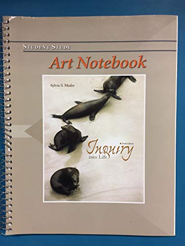 Art Notebook to accompany Inquiry Into Life (9780072978018) by Mader, Sylvia S.; Mader, Sylvia