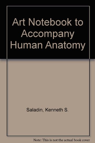 Beispielbild fr Art Notebook to accompany Human Anatomy zum Verkauf von SecondSale