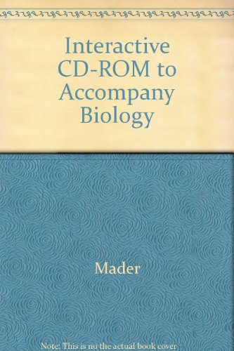 Interactive CD-ROM to accompany Biology (9780072978513) by Mader, Sylvia