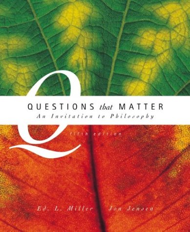 Beispielbild fr Questions That Matter with Free Philosophy PowerWeb zum Verkauf von SecondSale