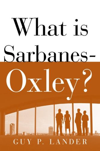 Beispielbild fr What Is Sarbanes-Oxley? zum Verkauf von medimops