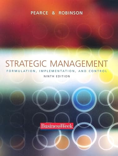 Beispielbild fr Strategic Management: Formulation, Implementation, and Control zum Verkauf von PAPER CAVALIER US